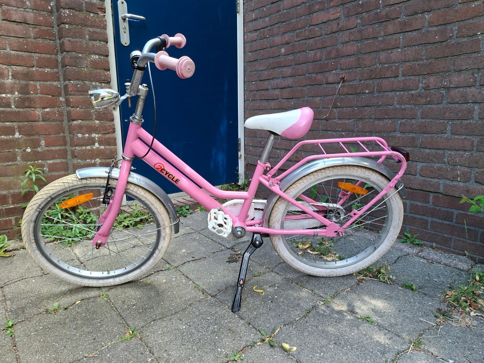 Roze kinderfiets 20 inch met terugtraprem, Ophalen, Gebruikt, Terugtraprem, 20 inch of meer
