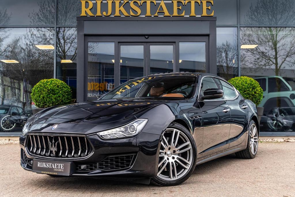 Maserati Ghibli 3.0 V6 GranLusso|PANO|STOELV|MEMORY|KLOK, Auto's, Automaat, Achterwielaandrijving, Gebruikt, Euro 6