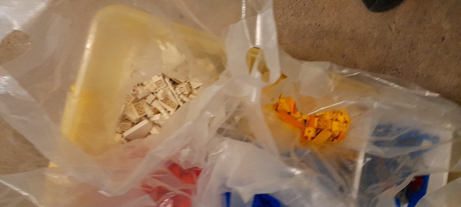 5 kg gesorteerde, gewassen LEGO met opbergbox, Ophalen, Gebruikt, Lego, Losse stenen