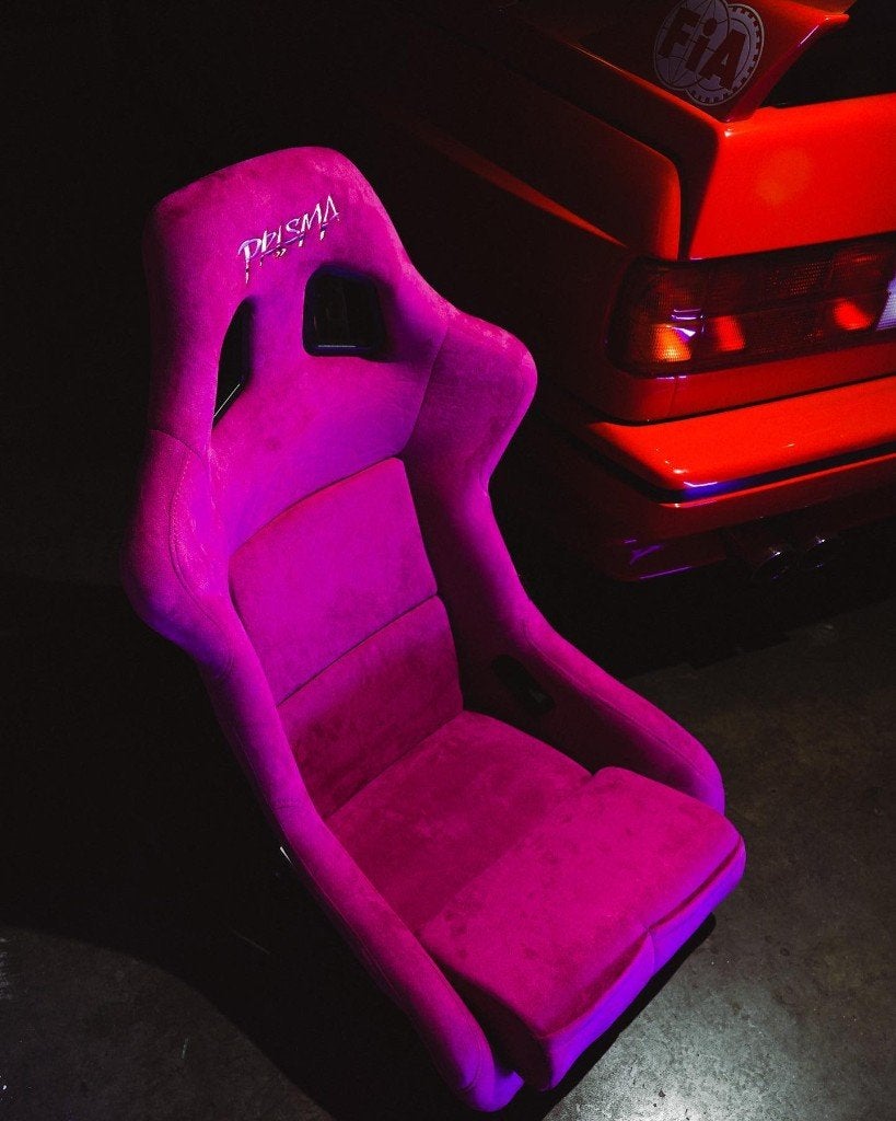 NRG Prisma Wonda Alcantara Roze Fuchsia Kuipstoel Sportstoel, Auto diversen, Ophalen of Verzenden