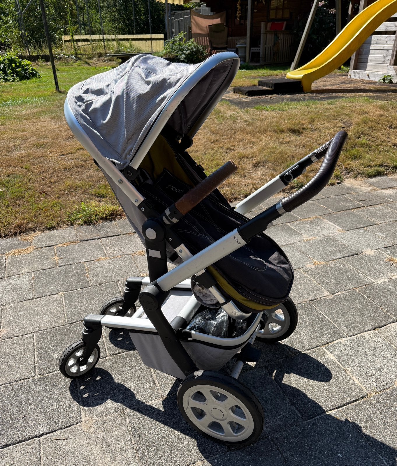Joolz wandelwagen met voetenzak en regenhoes, Gebruikt, Verstelbare duwstang, Combiwagen, Ophalen