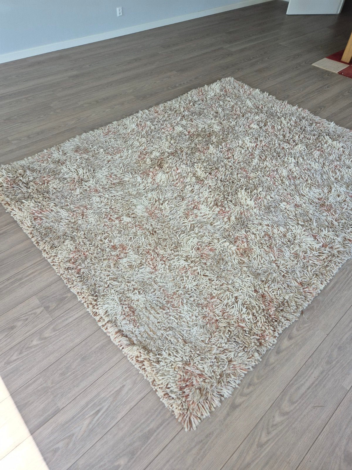Hoogpolig vloerkleed 2x2.75m 100% zuiverscheerwol., Ophalen, Gebruikt, Rechthoekig, 200 cm of meer