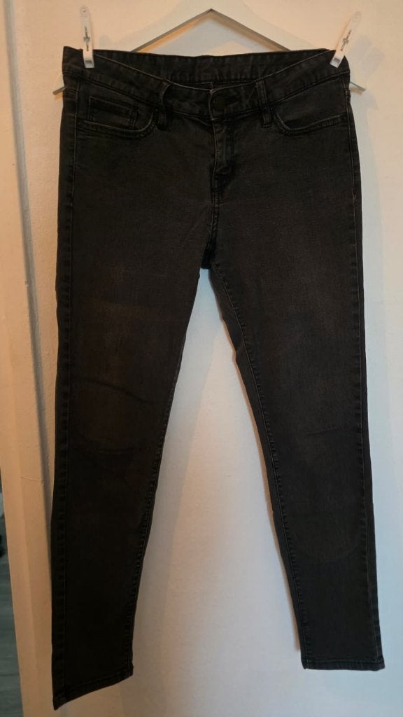 K-Fashion – Zwarte Heavy Denim Jeans SPAO Korea – Maat M, Maat 38/40 (M), Zwart, SPAO, Ophalen of Verzenden