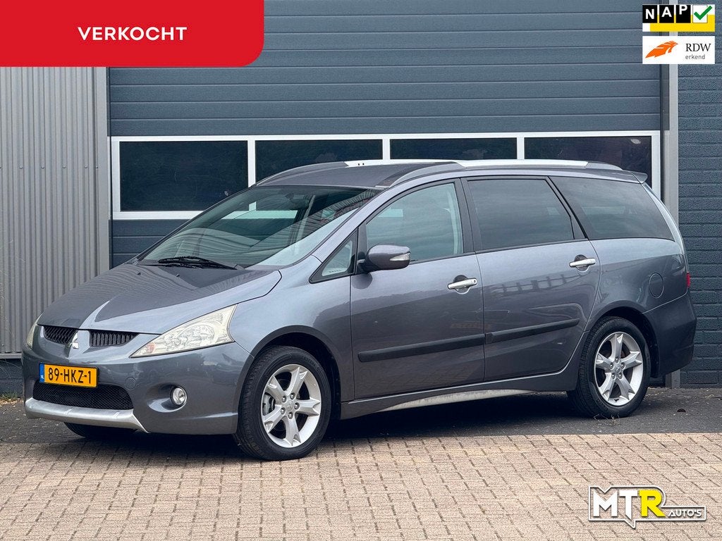 Mitsubishi Grandis 2.4-16V InSport AUT|NAP|7 PERS.|NWE APK, Auto's, Mitsubishi, Stof, 7 stoelen, Blauw, 93 €/maand