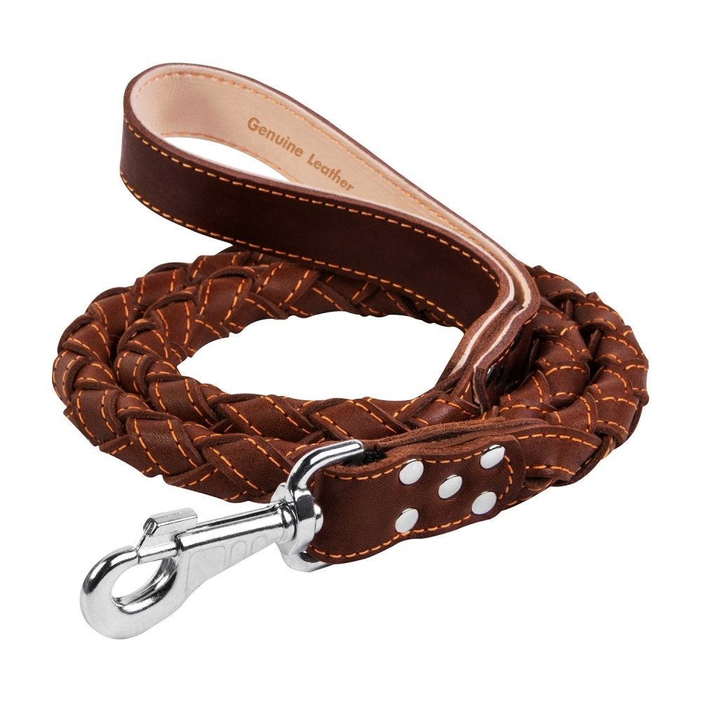 WAUDOG Classic Gevlochten Hondenriem 28 mm Bruin KOOPJE!!!, Ophalen of Verzenden, Nieuw, Hondenriem