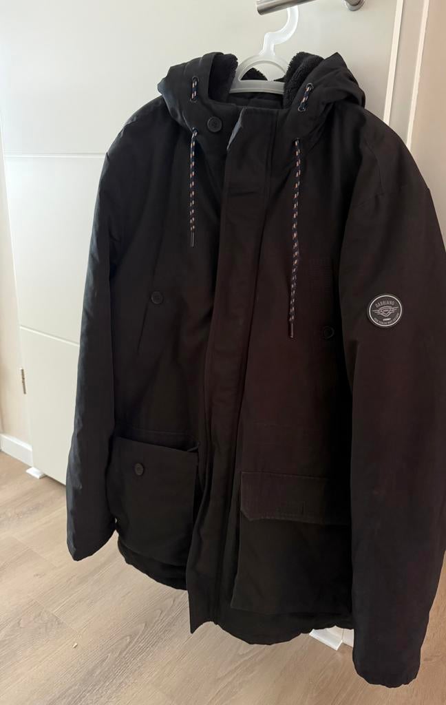Winterjas heren zwart XL, Ophalen of Verzenden, Zo goed als nieuw, Maat 56/58 (XL), Zwart