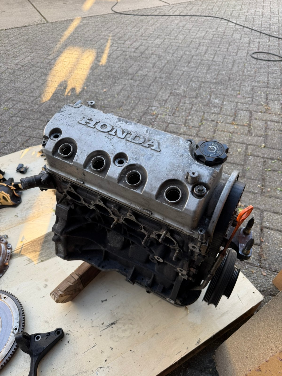 D14z1 mini me met d16z6 vtec kop 130k km, Auto-onderdelen, Ophalen, Gebruikt, Honda