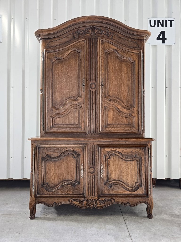 Prachtige Antieke Buffetkast Queen Ann Stijl. Levering., Ophalen, 100 tot 150 cm, 200 cm of meer, Eikenhout