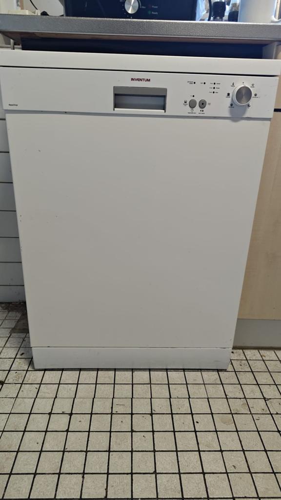 Vaatwasser vrijstaand wit inventum, Witgoed en Apparatuur, Vaatwasmachines, Ophalen, Gebruikt, 85 tot 90 cm, Eco programma