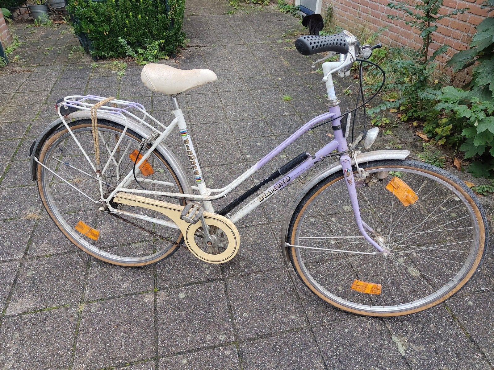 oldtimer diamond fiets uit België, Ophalen