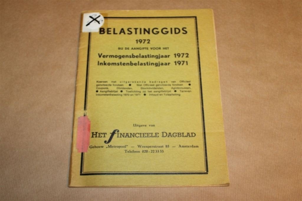 Belastinggids 1972 - Uitg. Het Financieele Dagblad, Ophalen of Verzenden, Zo goed als nieuw