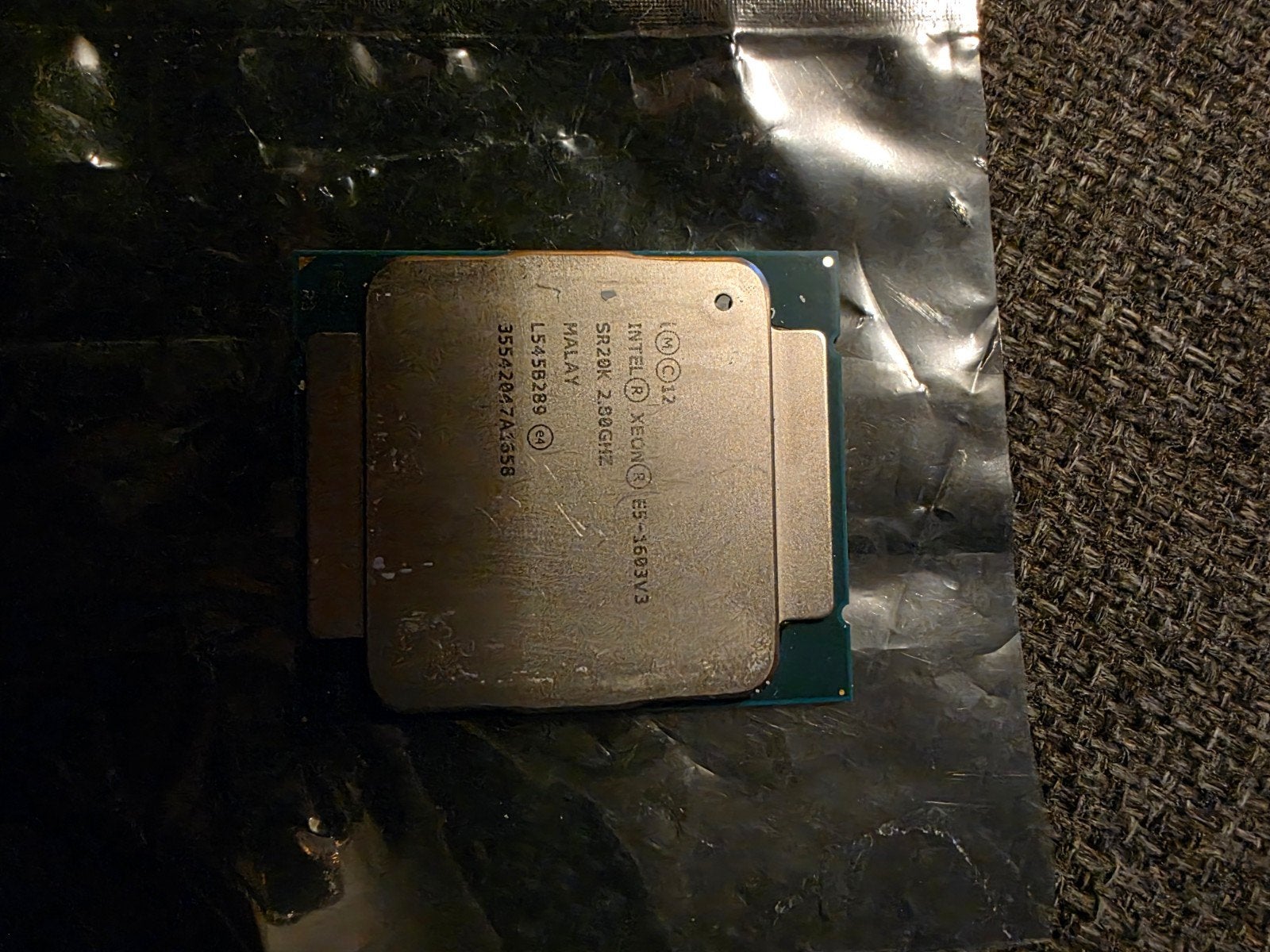 Intel Xeon E5-1603V3 Processor - 2.80GHz Quad-Core, Gebruikt, 4-core, Intel Xeon E5-1603V3, LGA 2011-3