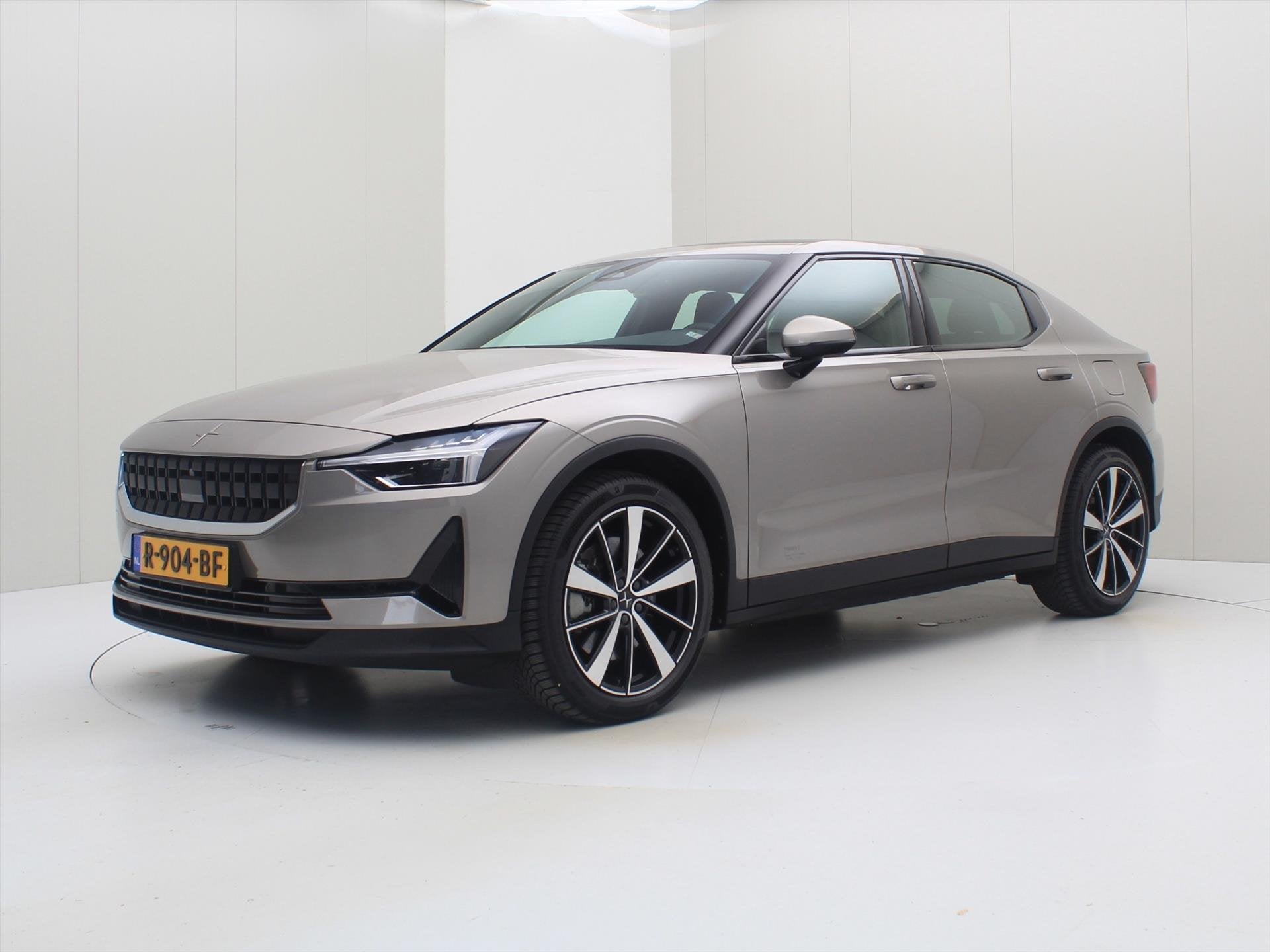 Polestar 2 Long Range Single Motor 231PK 78 kWh 93,5% SoH [, Auto's, Stof, Gebruikt, 1969 kg, Zilver of Grijs