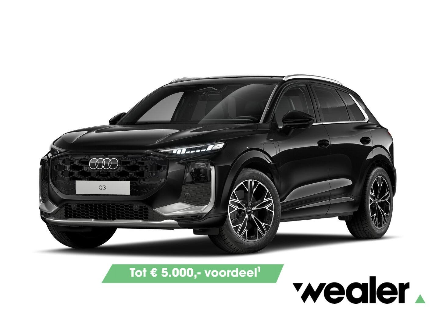 Audi Q3 S edition (A3) e-hybrid 200 kW / 272 PK SUV 6 ver, Auto's, Audi, 1800 kg, 1498 cc, 4 cilinders, Zwart