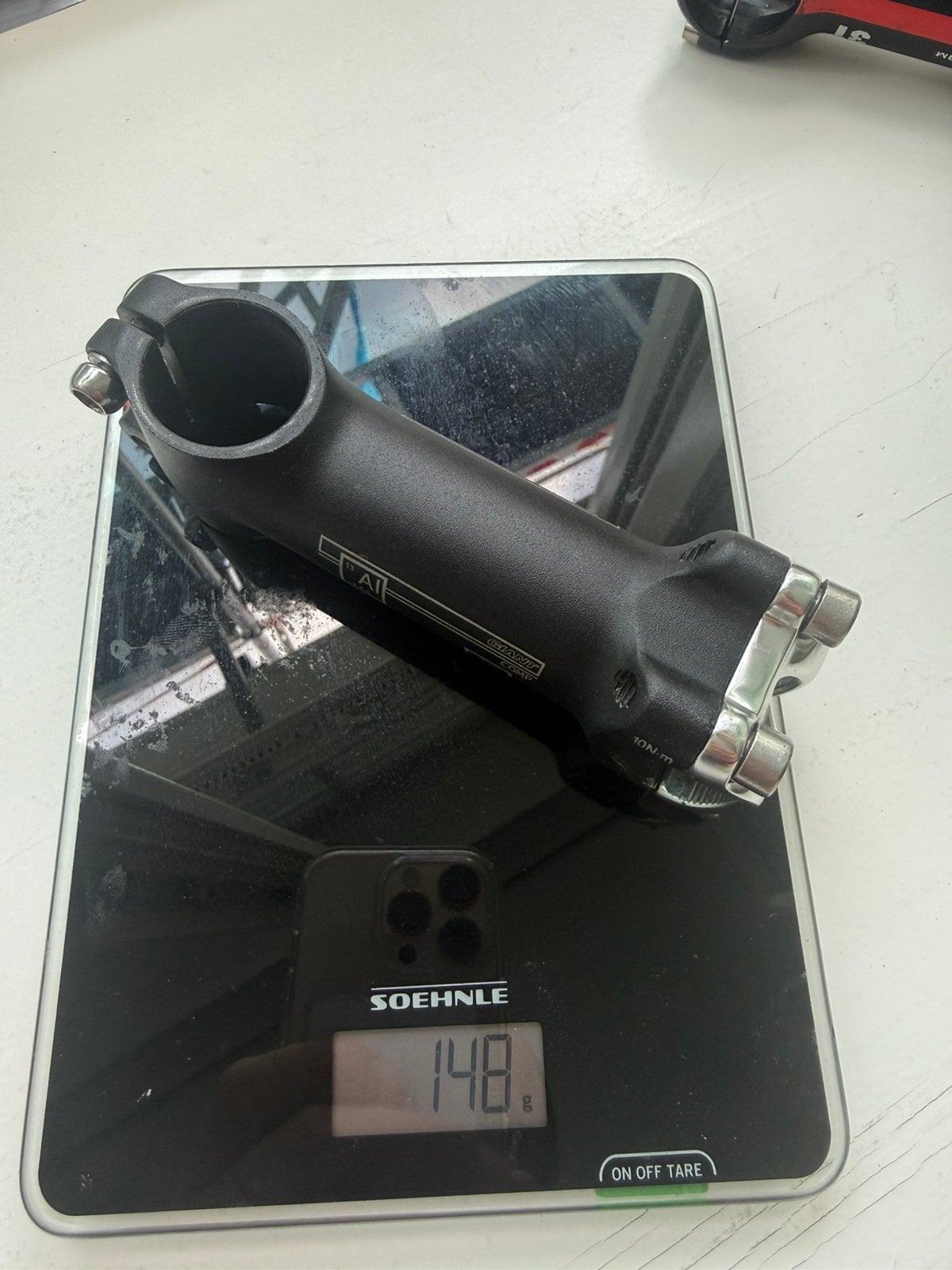 Giant comp stuurpen 100mm lang (6 graden, 148g, 26mm stuur, Ophalen of Verzenden, Zo goed als nieuw, Racefiets, Stuur