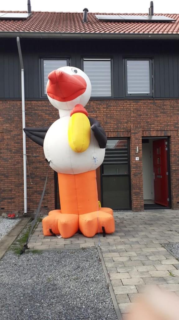 Ooievaar opblaaspop, Ophalen, Zo goed als nieuw, Geboorte of Huwelijk