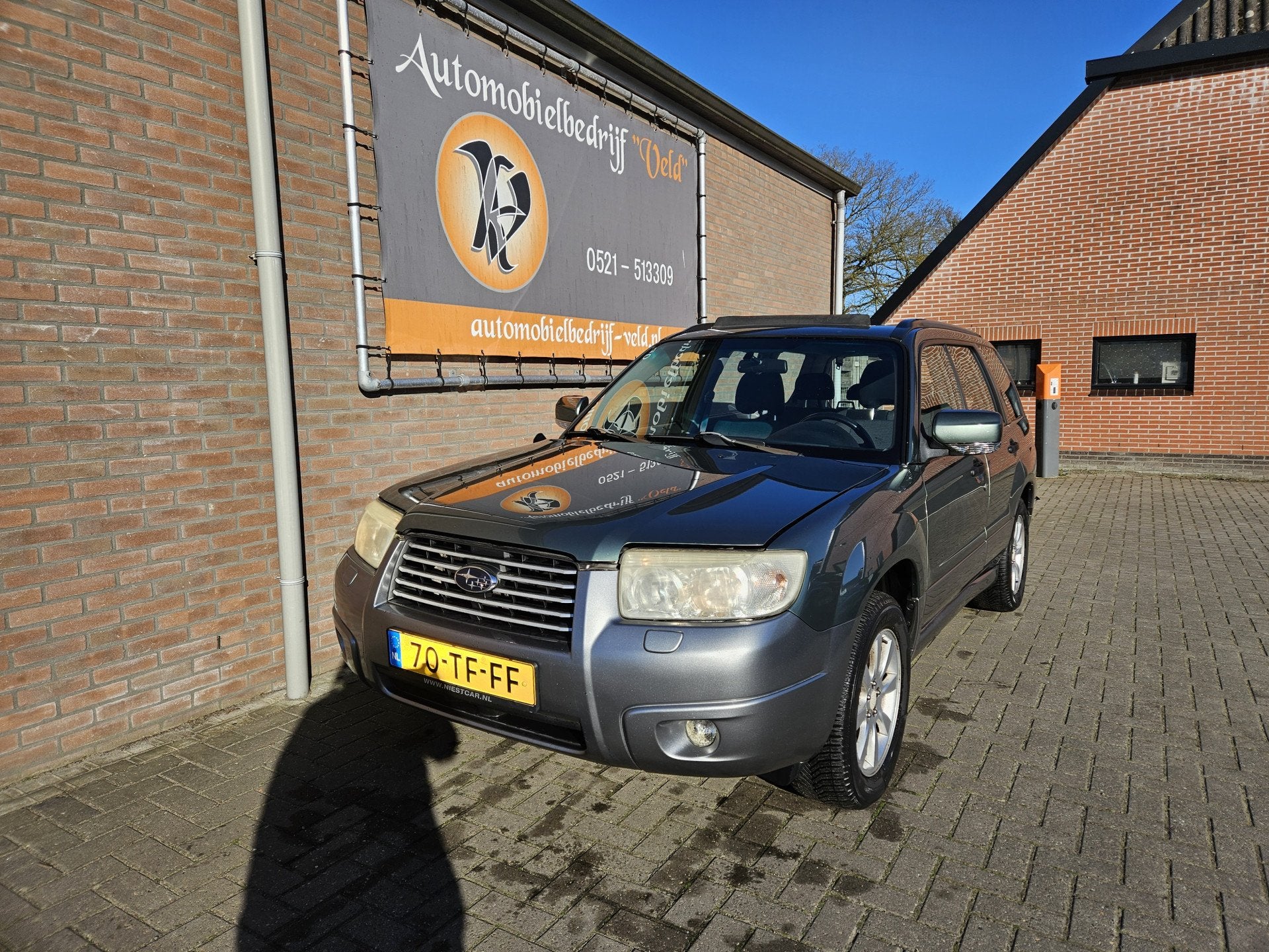 Subaru Forester 2.0 X Luxury Pack (bj 2006, automaat), Auto's, Subaru, Gebruikt, Zwart, 4 cilinders, Forester