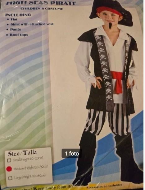 Nieuw leuke Piraat outfit in 122/128 en 128 /140, Ophalen of Verzenden, Nieuw, 122 t/m 128, Jongen