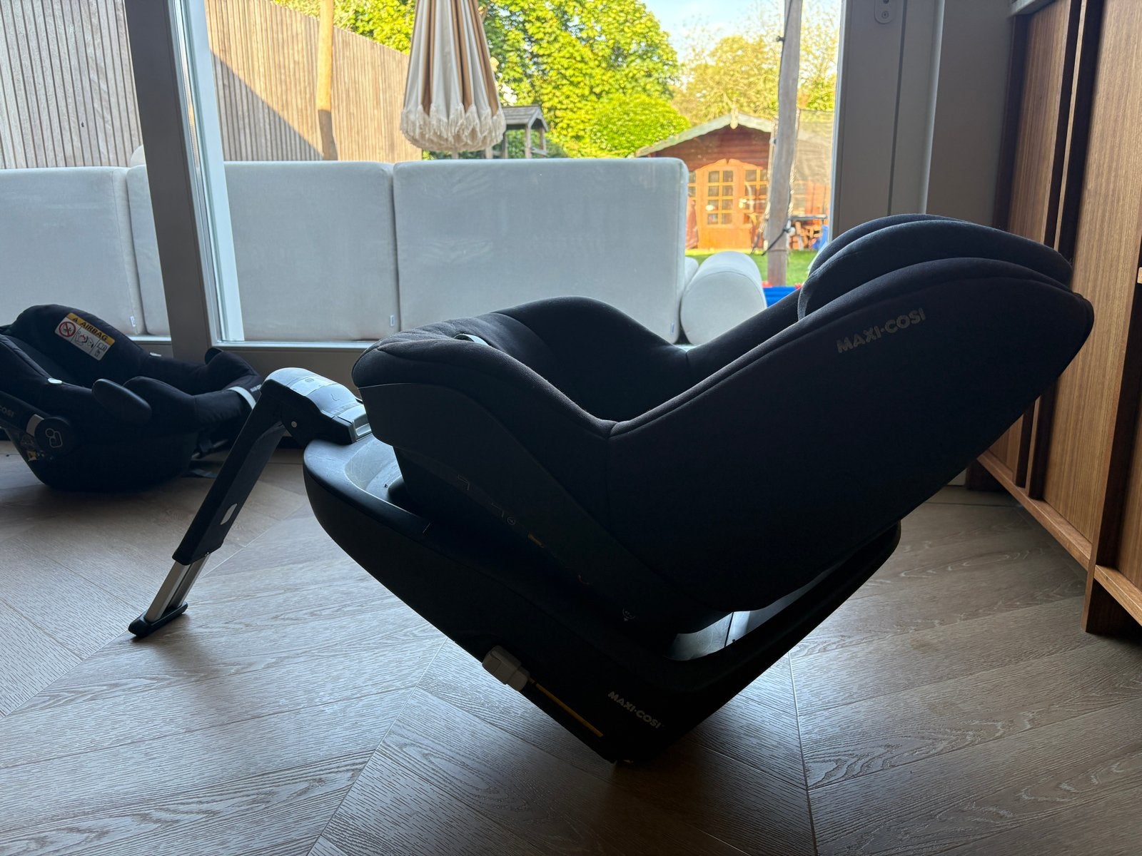 Complete set Maxi Cosi FamilyFix One I-Size, Ophalen, 0 t/m 18 kg, Zijbescherming, Zo goed als nieuw