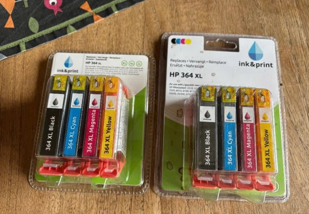 Ink&Print HP 364 XL cartridges - Zwart, Cyaan, Magenta, Geel, Ophalen of Verzenden, Nieuw, Cartridge, Ink & print