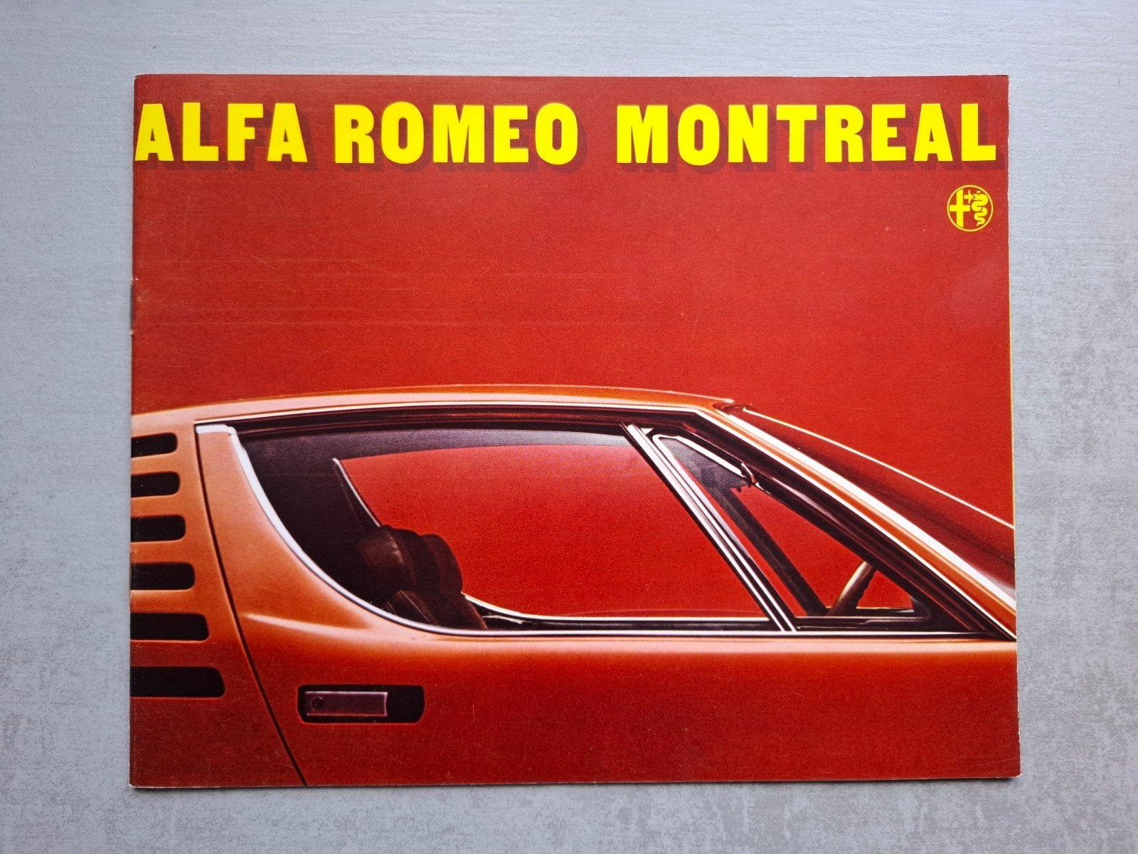 Alfa Romeo Montreal brochure - 1973, Ophalen of Verzenden, Zo goed als nieuw, Alfa Romeo