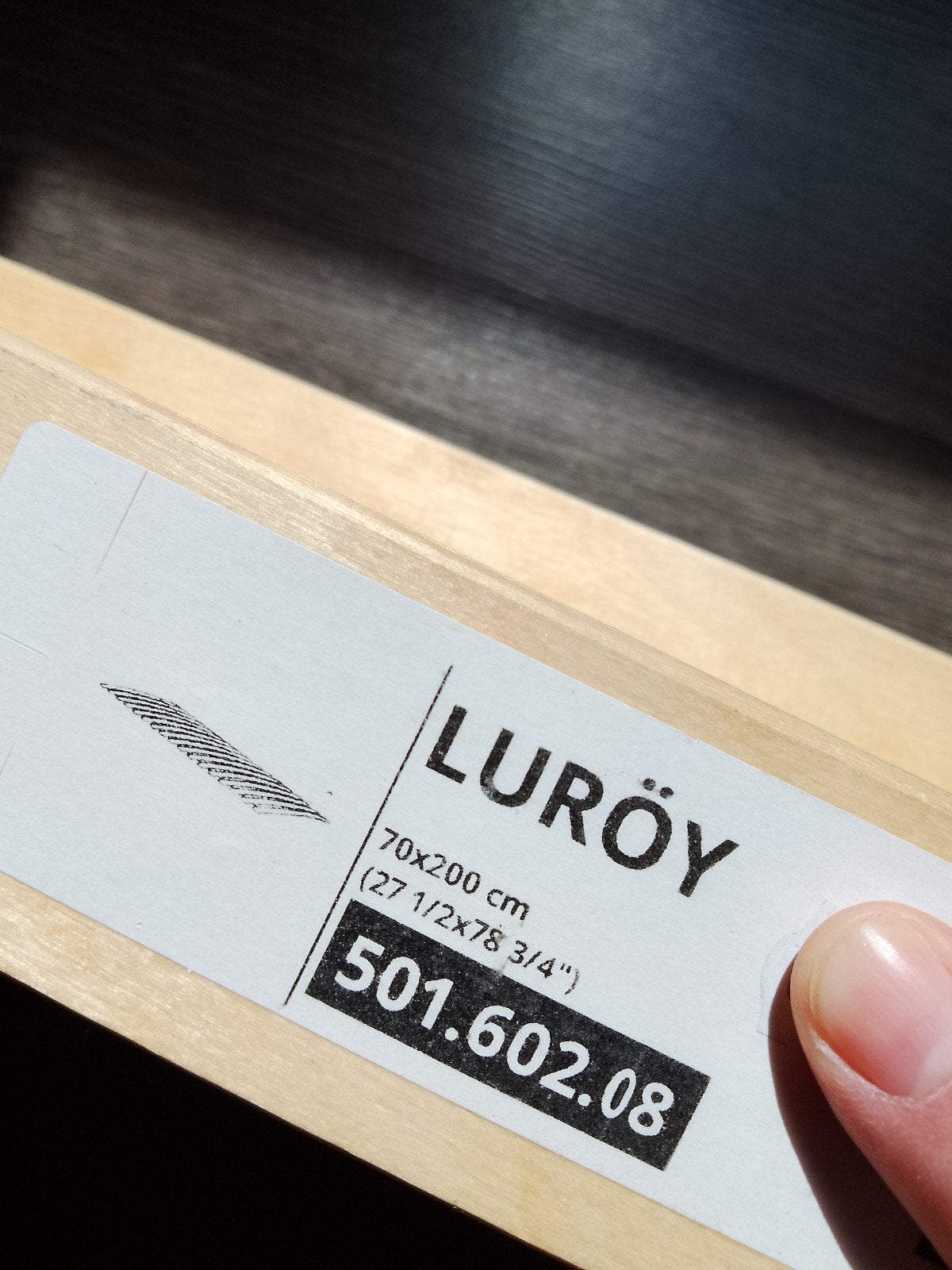 IKEA LURÖY lattenbodem 70x200 cm, Huis en Inrichting, Slaapkamer | Matrassen en Bedbodems, Ophalen, Zo goed als nieuw, Eenpersoons