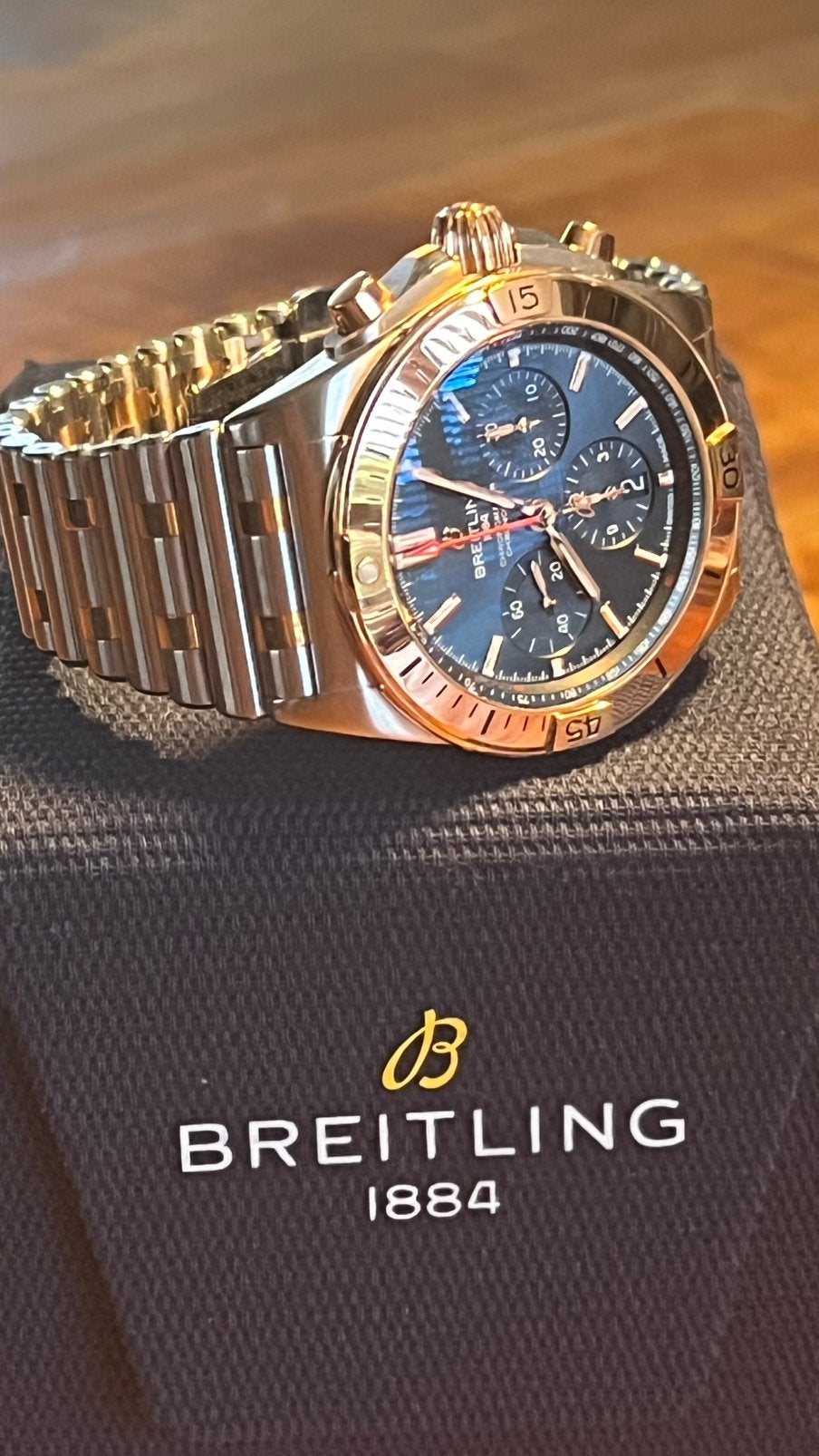Breitling Chronomat Staal/Rose Goud - Full Set, Garantie tot, Staal, Staal, Breitling, Polshorloge