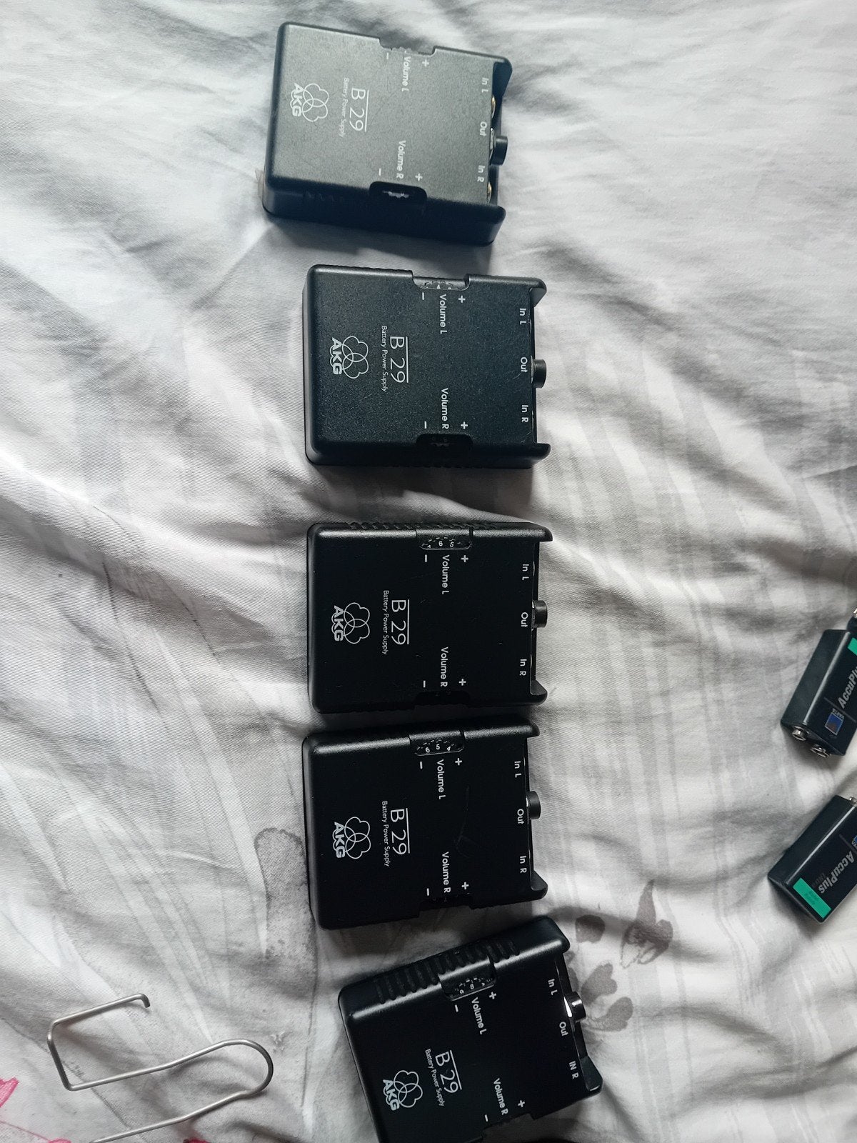 AKG B29 Batterij Voeding voor Microfoons (5 stuks), Ophalen