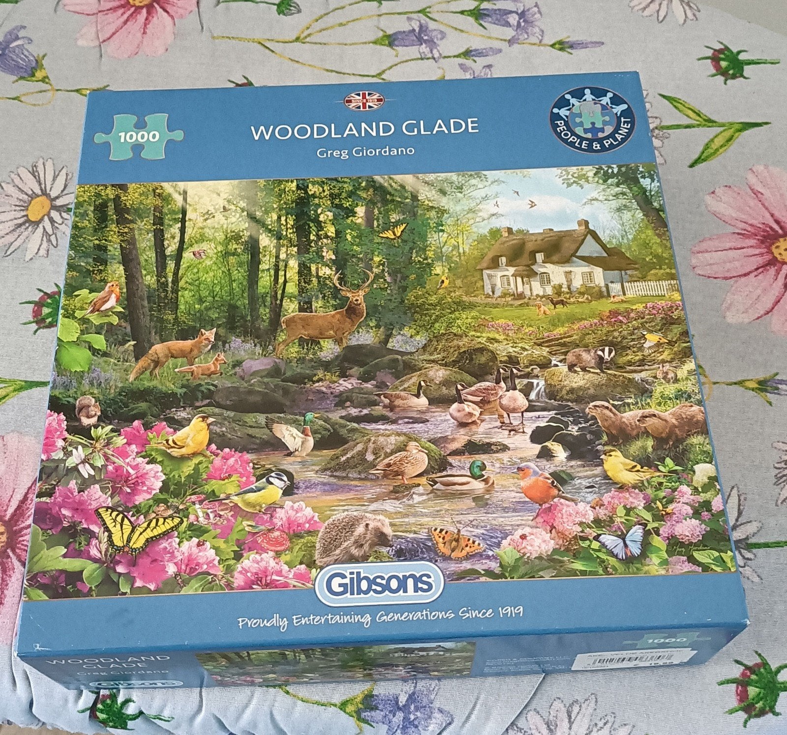 Woodland Glade, Hobby en Vrije tijd, Denksport en Puzzels, Ophalen of Verzenden, 500 t/m 1500 stukjes, Zo goed als nieuw