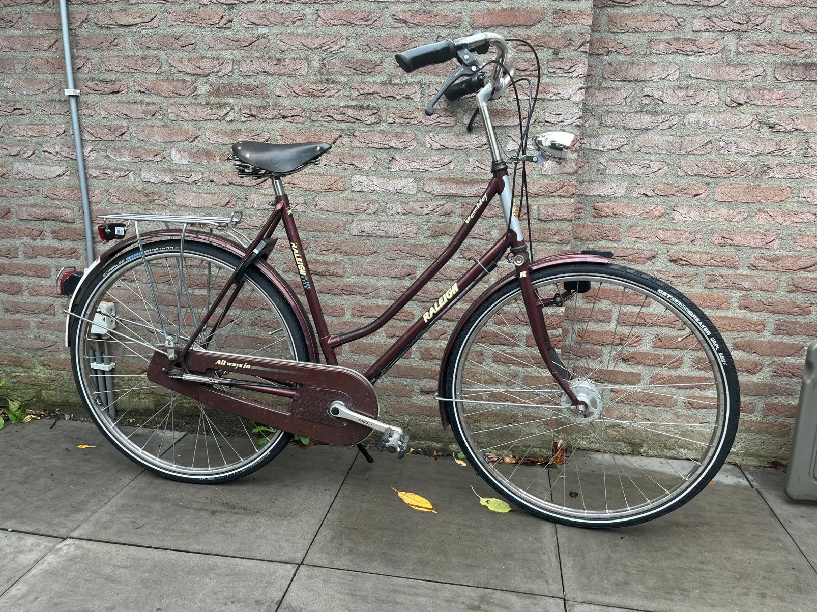 Zeer Nette en Fijne Raleigh Damesfiets., Fietsen en Brommers, Gebruikt, Versnellingen, 56 cm of meer, Trommelrem