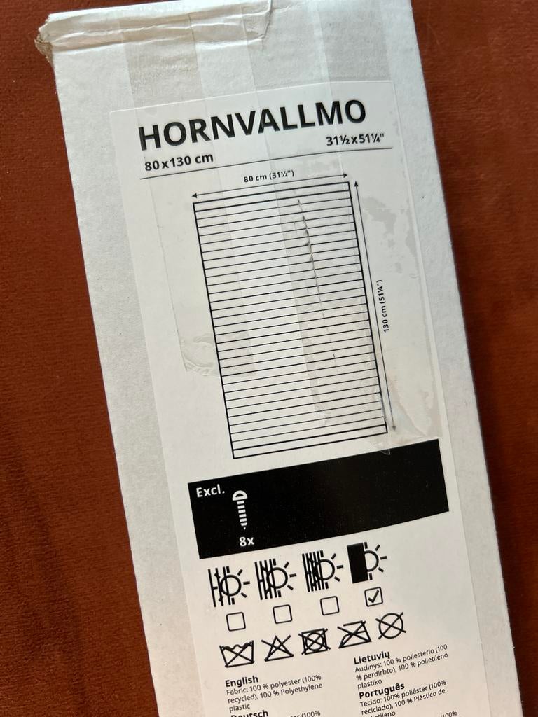Plissé gordijn HORNVALLMO 77,5 cm breed (inkortbaar), Huis en Inrichting, Stoffering | Gordijnen en Lamellen, Nieuw, 100 tot 150 cm