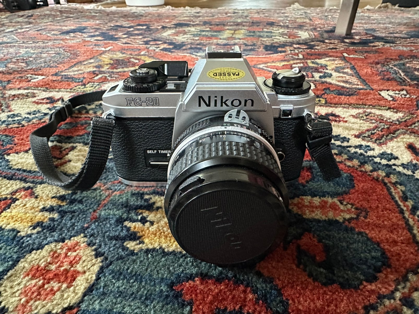 Nikon FG-20 + Nikkor 28mm f/3.5 Ai – bijna nieuwstaat, Ophalen of Verzenden, Zo goed als nieuw, Spiegelreflex, Nikon
