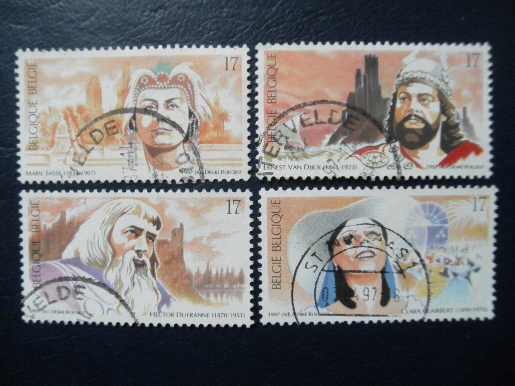 Postzegels België 1997 opera, muziek - cw. 4,20., Postzegels en Munten, Ophalen of Verzenden, Gestempeld, Muziek