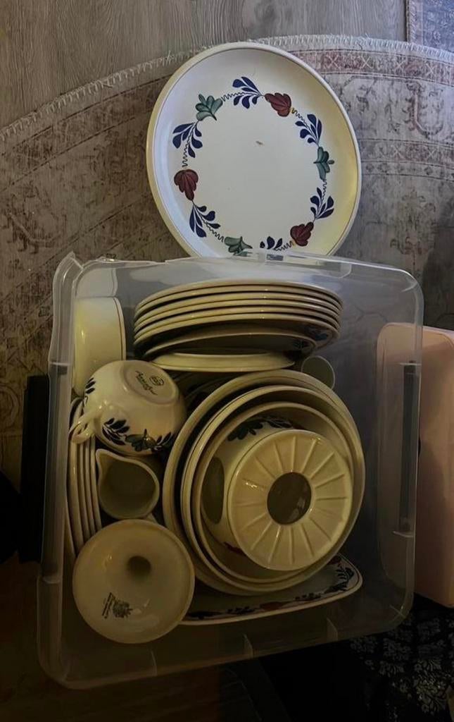 Boerenbont servies, Huis en Inrichting, Keuken | Servies, Ophalen, Aardewerk, Boerenbont, Bord(en)