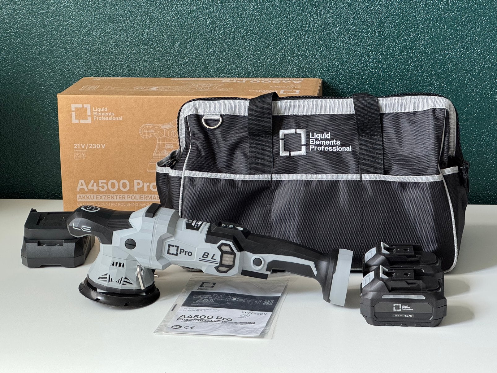 Liquid Elements A4500 PRO Accu Polijstmachine 125mm Nieuw, Ophalen of Verzenden