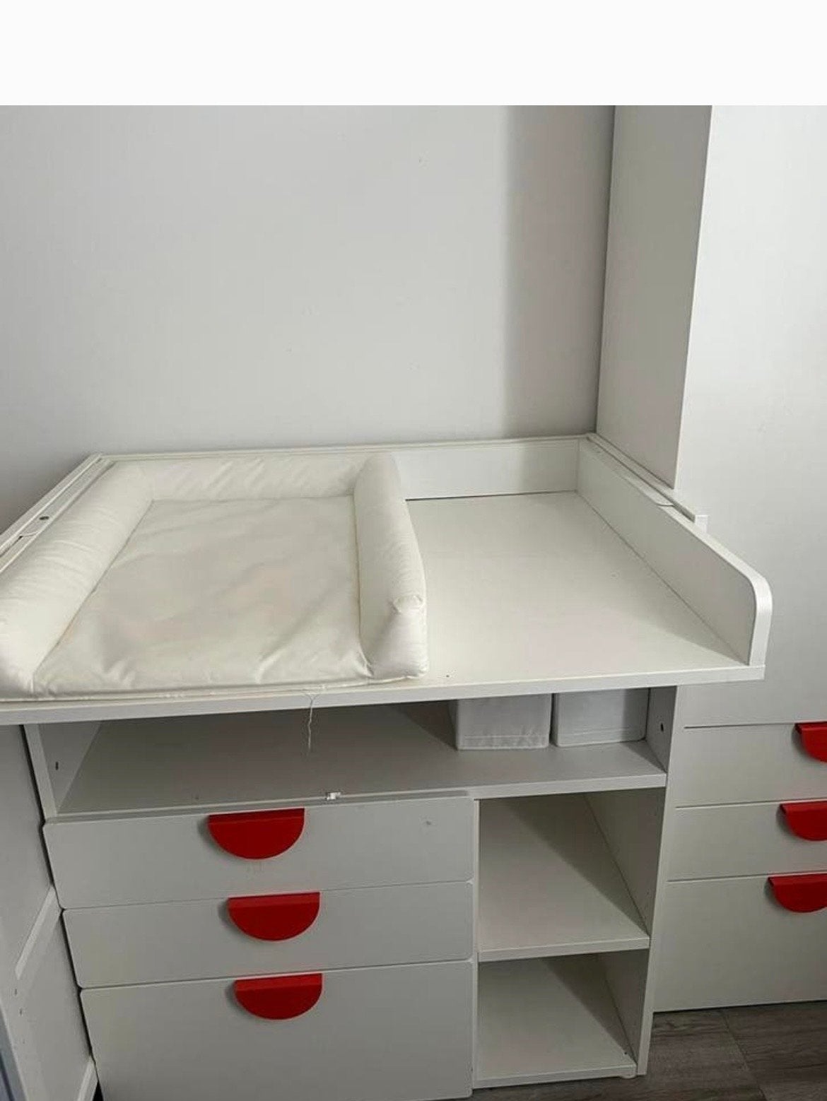 Witte commode, Ophalen, Gebruikt, 50 tot 70 cm, 100 cm of meer