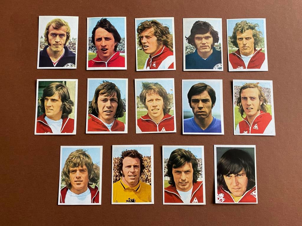 Vanderhout 1973 compleet team Ajax plaatjes Johan Cruyff, Verzamelen, Ophalen of Verzenden, Zo goed als nieuw, Ajax, Poster, Plaatje of Sticker