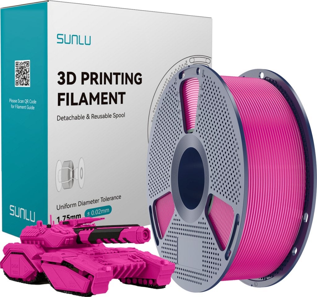 SUNLU 3D filament PLA+ 1.75mm 1kg Fuchsia, Computers en Software, Ophalen of Verzenden, Nieuw, Filamentrollen