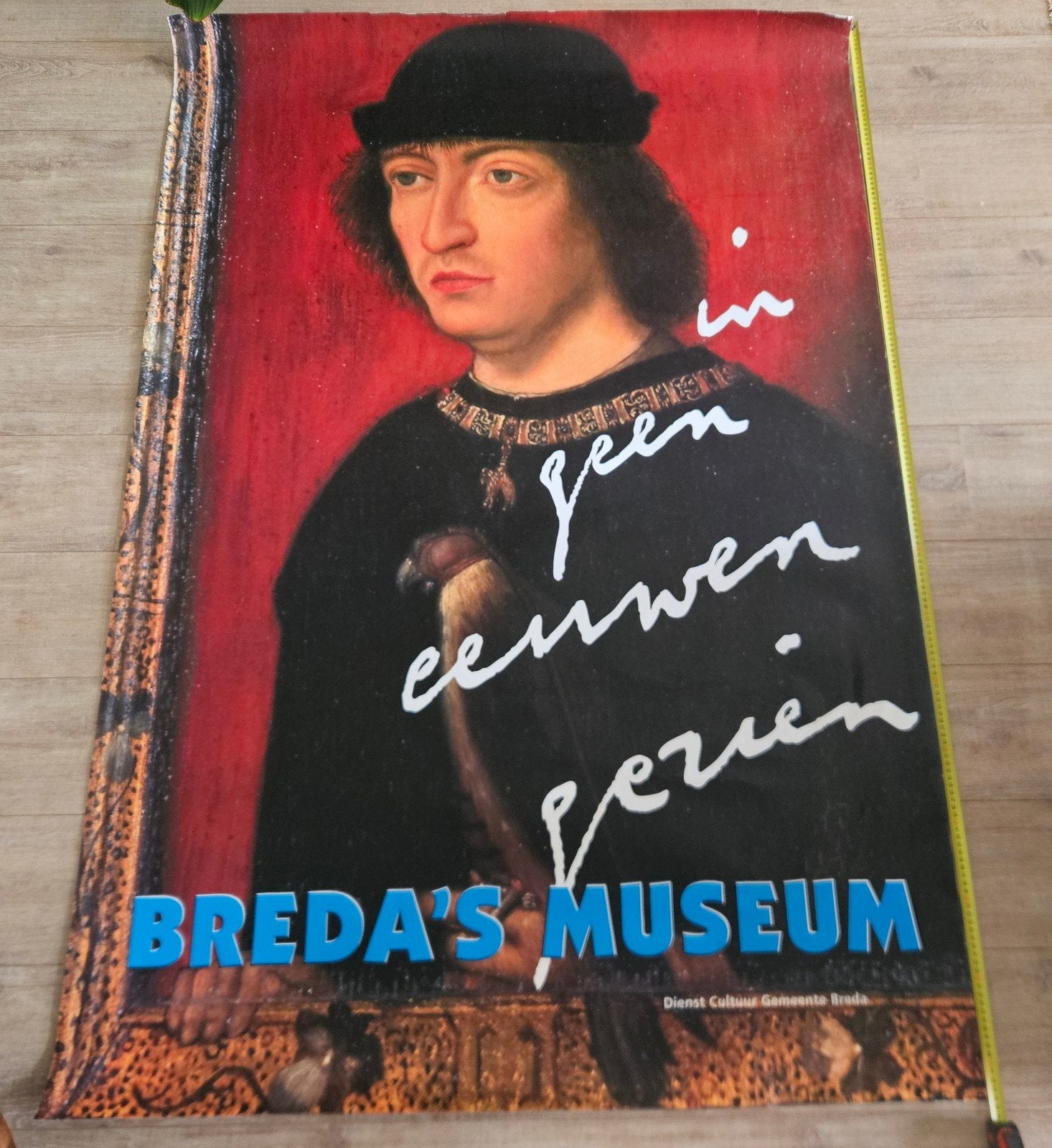 Abri poster Breda's Museum - Jan van Eyck, 174,5 x 118 cm, Verzamelen, Ophalen of Verzenden, A1 t/m A3