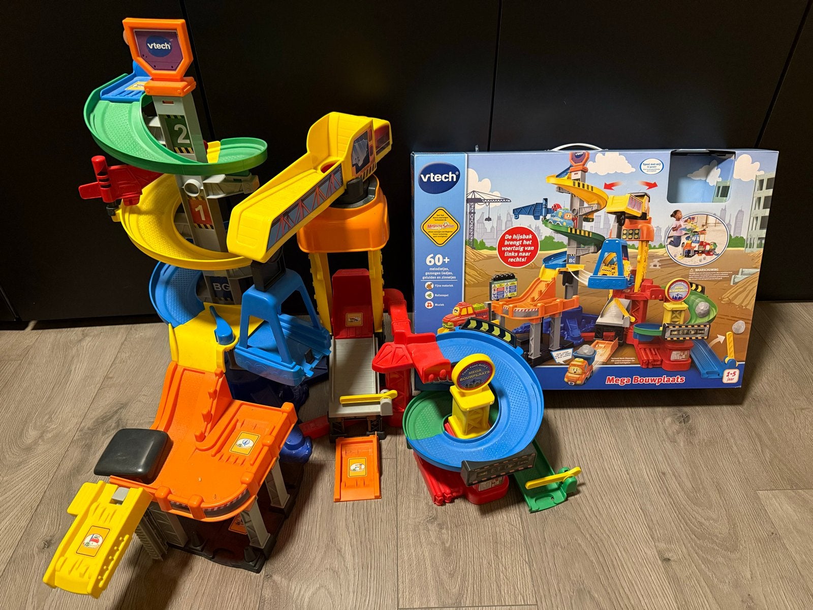 VTech Toet Toet Auto's Mega Bouwplaats & Politietoren, Ophalen, Zo goed als nieuw