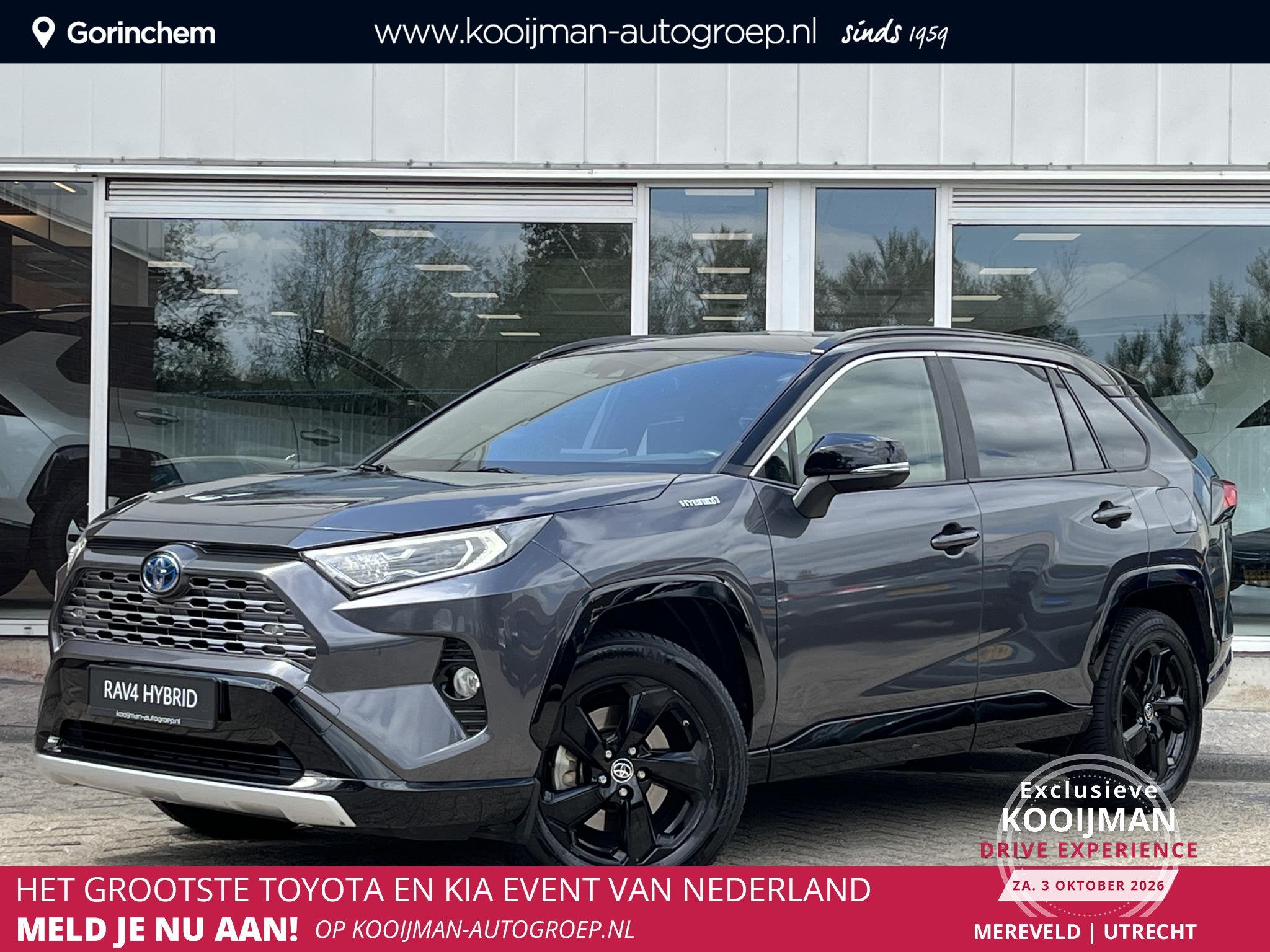 Toyota RAV4 2.5 Hybrid AWD Bi-Tone l leder l JBL l nette aut, Automaat, Euro 6, 4 cilinders, 2487 cc