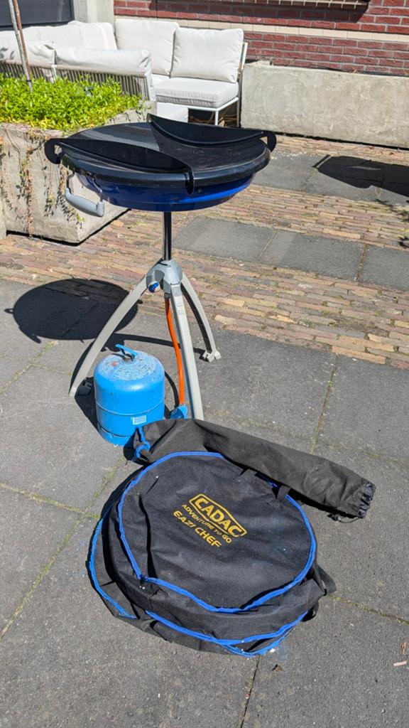 Cadac Eazi Chef gasbarbecue met gasfles en draagtas, Ophalen, Gebruikt, Cadac