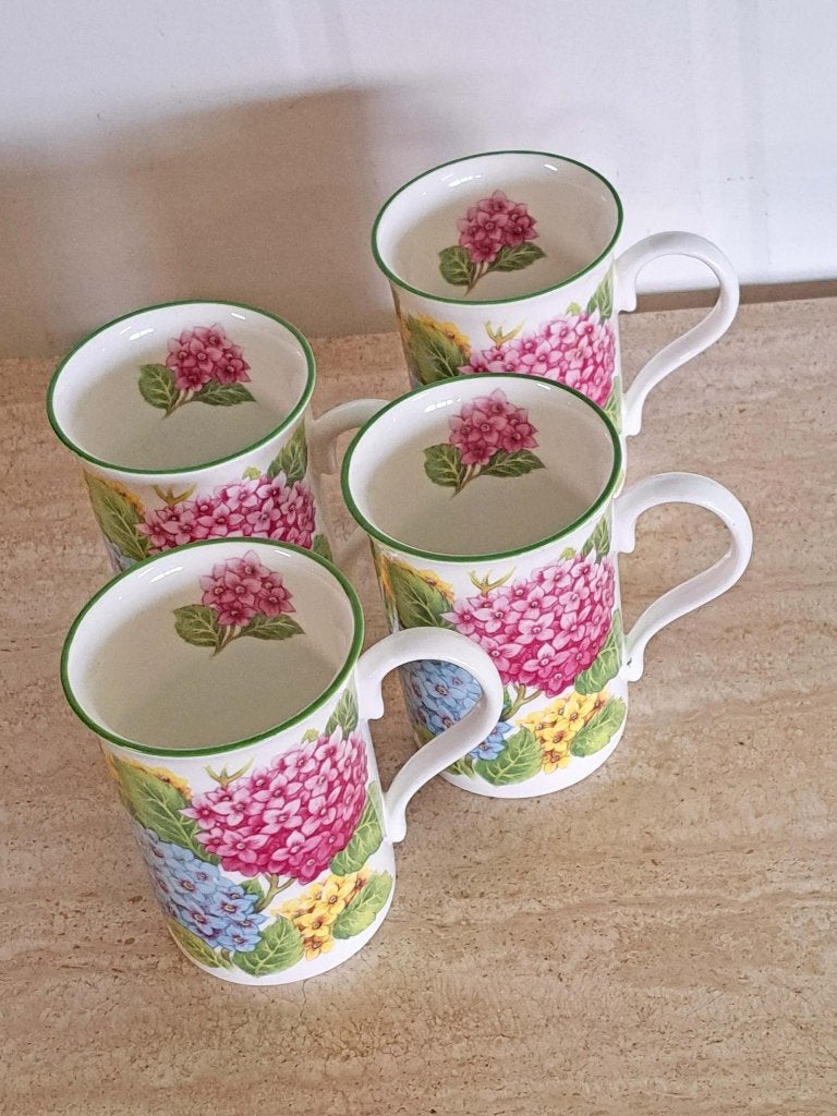crown trent staffordshire england hortensia mok, Antiek en Kunst, Antiek | Servies los, Ophalen of Verzenden