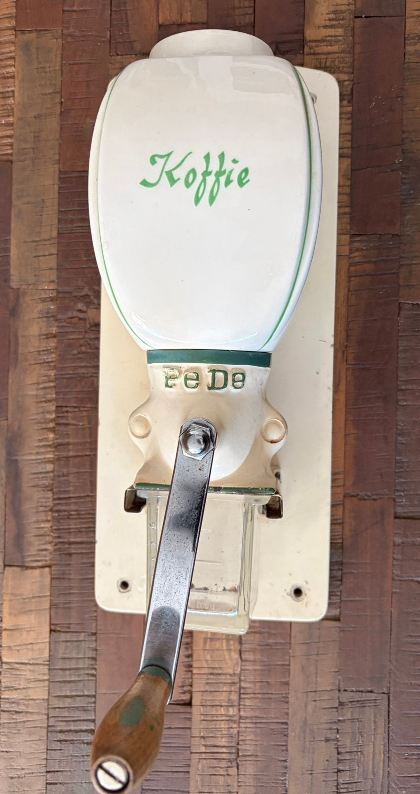 Keuken / Inrichting : Vintage PeDe Wand Koffie Molen, Antiek en Kunst, Ophalen of Verzenden