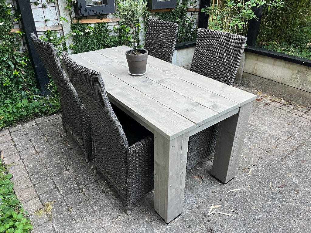 Steigerhouten Tuintafel nieuw 80x180, Ophalen, Nieuw, Rechthoekig, Hout