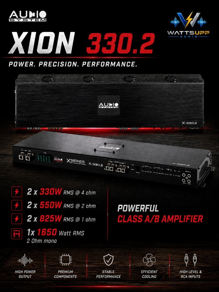 Audio System X-ion X-330.2 2 kanaals / mono versterker