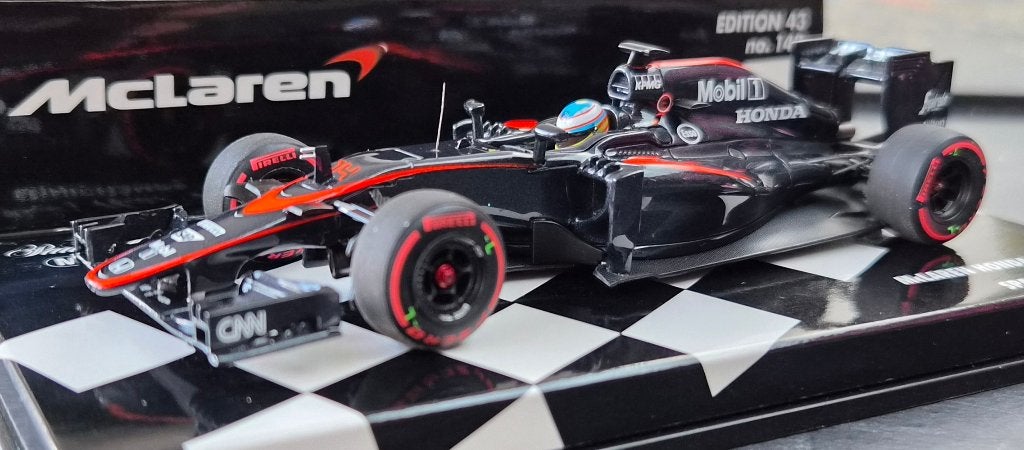 Minichamps McLaren Honda MP4-30 2015 Fernando Alonso 1:43, Ophalen of Verzenden, Nieuw, Auto, MiniChamps