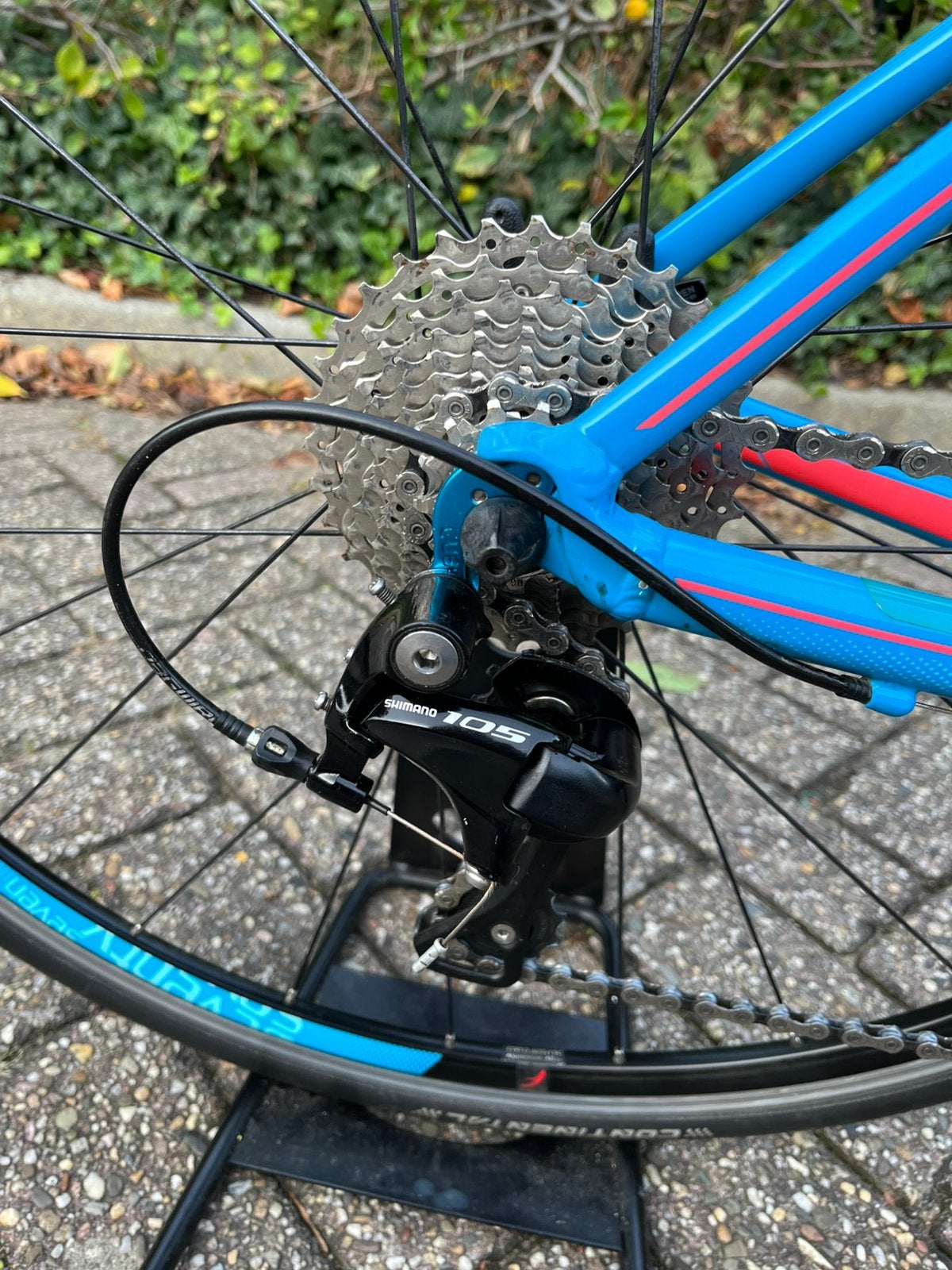 Cube dames racefiets -Topstaat-Shimano 105 afmontage, 28 inch, Velgrem, Aluminium, 49 tot 53 cm