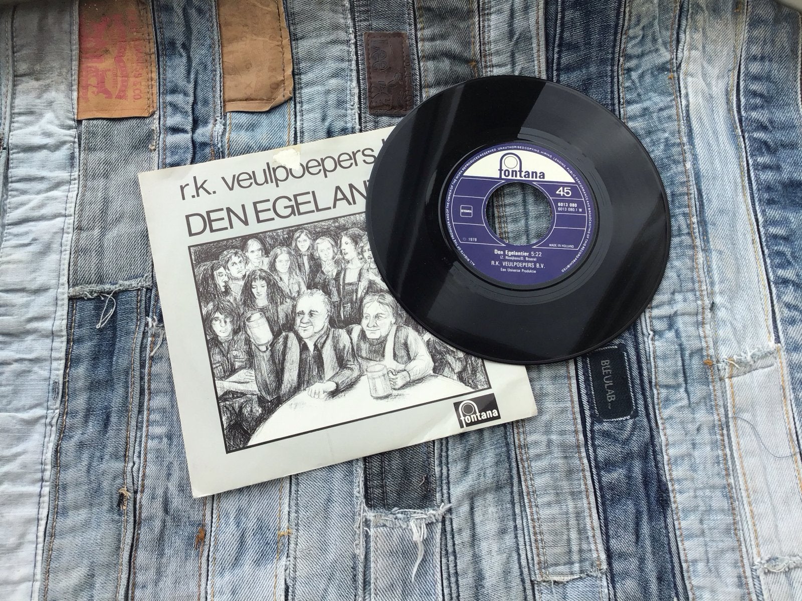 R.K. Veulpuepers - Den Egelantier, Gebruikt, 7 inch, Ophalen of Verzenden, EP