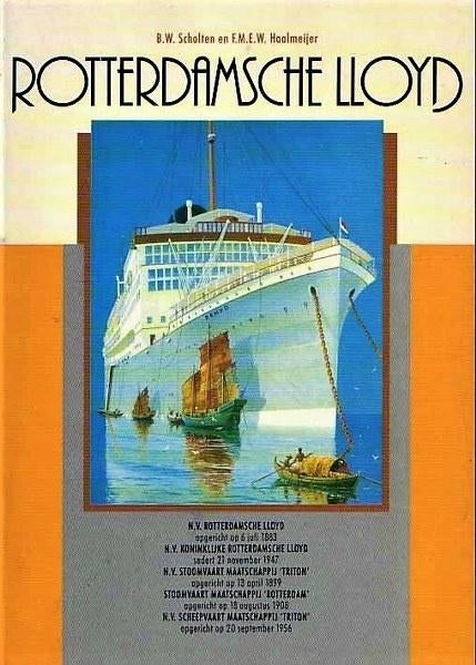 Scholten - Rotterdamsche Lloyd, Verzamelen, Scheepvaart, Ophalen, Zo goed als nieuw, Boek of Tijdschrift
